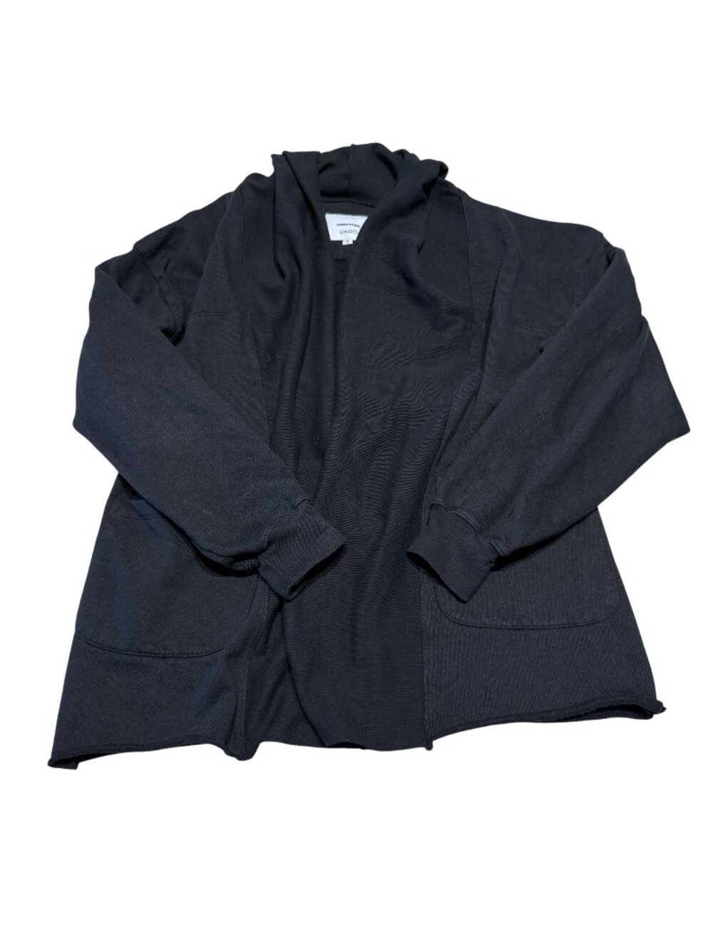 Daniel Patrick Roaming Cloak Black Shawl Collar Cardigan Unisex Size Small S